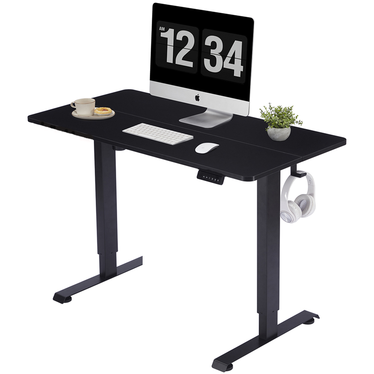 Furnny Height Adjustable Office Desk  Electric Standing Desk with Desk Top - Black
