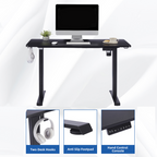 Furnny Height Adjustable Office Desk  Electric Standing Desk with Desk Top - Black