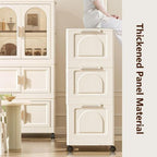 Furnny Folding Wardrobe Layered Storage for Kids Movable Caster Wheels - 2 Layers