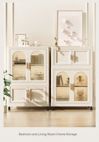 Furnny Folding Wardrobe Layered Storage for Kids Movable Caster Wheels - 2 Layers