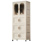 Furnny Folding Wardrobe Layered Storage for Kids Movable Caster Wheels - 3 Layers