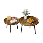 Furnny Soild wood Nesting Coffee Table Set Side Table Sofa Side End Tables