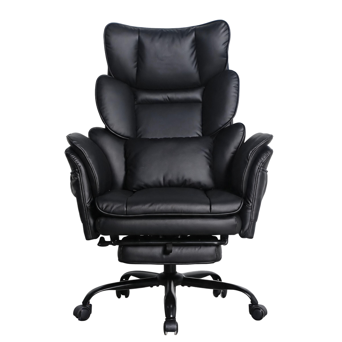 Furnny L3078 Executive Leather Office Chair – 4-Level Reclining Arms