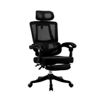 Furnny 8805 Ergonomic Office Chair with Footrest and 3-Level Adjustable Lumbar Support