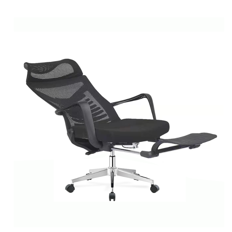 Furnny Office Chair-Ergonomic Retractable Footrest Adjustable High-Back
