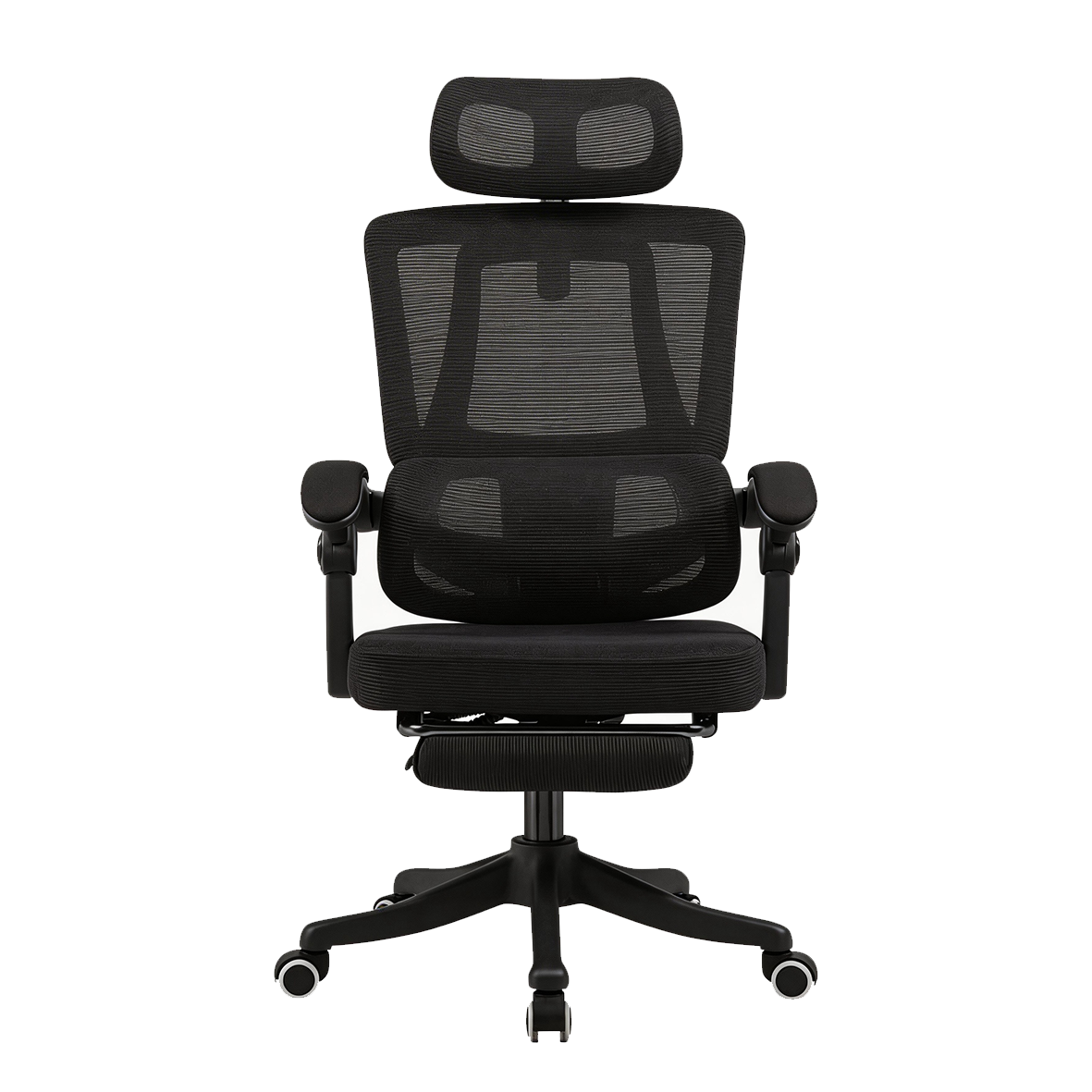 Furnny 8805 Ergonomic Office Chair with Footrest and 3-Level Adjustable Lumbar Support
