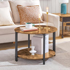Furnny 23.6" Half Round Coffee Tables Set of 2