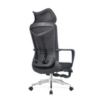 Furnny Office Chair-Ergonomic Retractable Footrest Adjustable High-Back