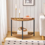 Furnny 23.6" Half Round Coffee Tables Set of 2