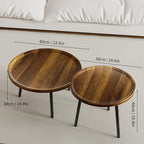 Furnny Soild wood Nesting Coffee Table Set Side Table Sofa Side End Tables