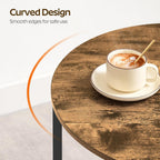 Furnny 23.6" Half Round Coffee Tables Set of 2