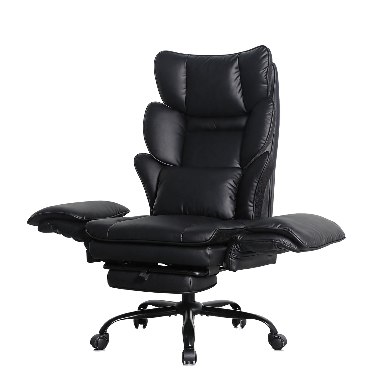 Furnny L3078 Executive Leather Office Chair – 4-Level Reclining Arms