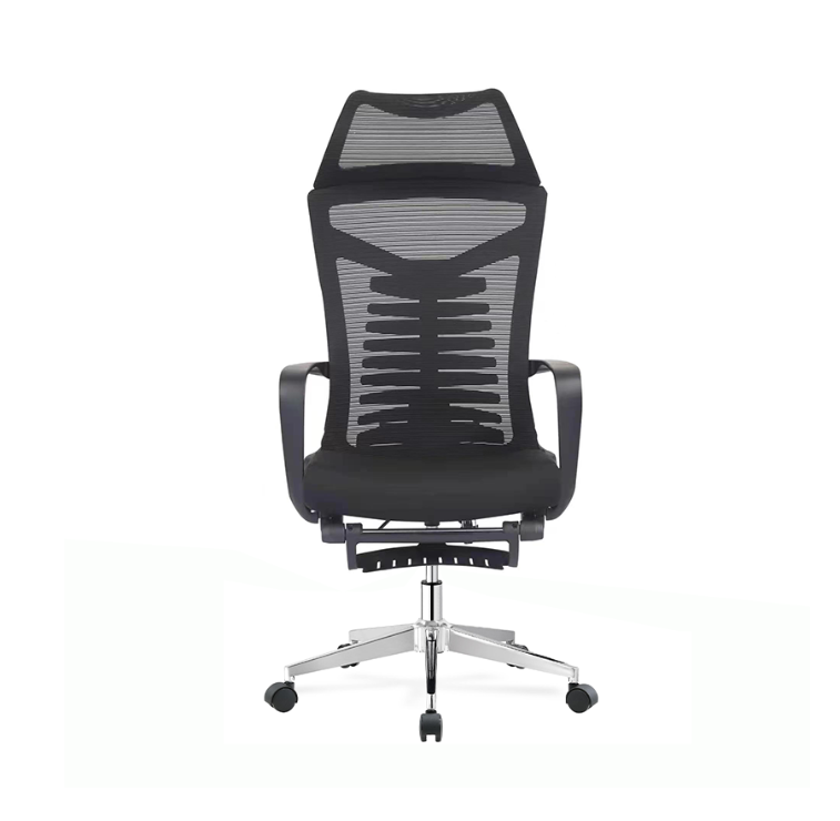 Furnny Office Chair-Ergonomic Retractable Footrest Adjustable High-Back