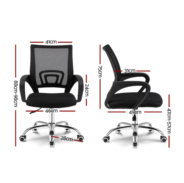 Furnny Office Chair Ergonomic Computer Chair Home Armchair Task Study Typist Chair